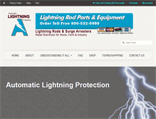 Tablet Screenshot of lightningrod.com